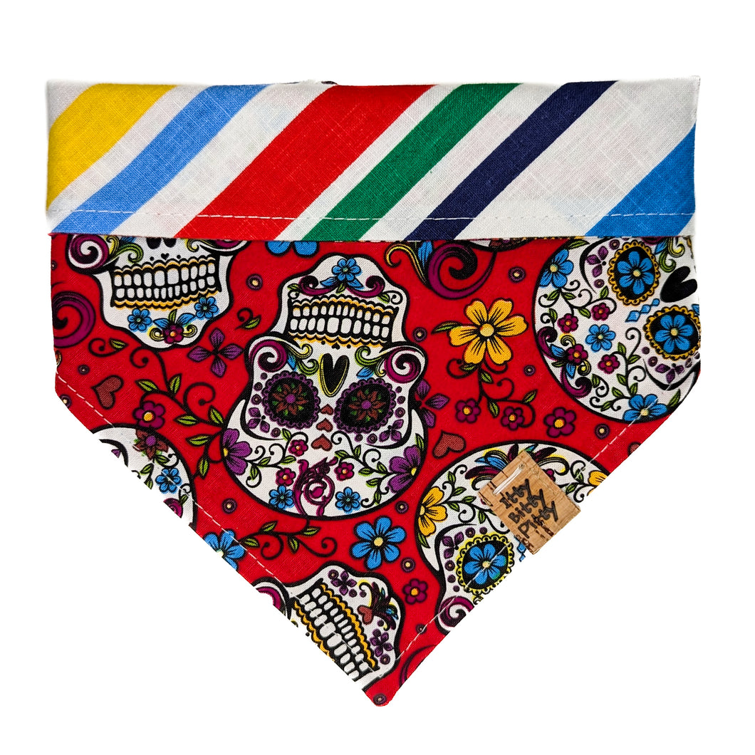 Red Skulls Pet Bandana