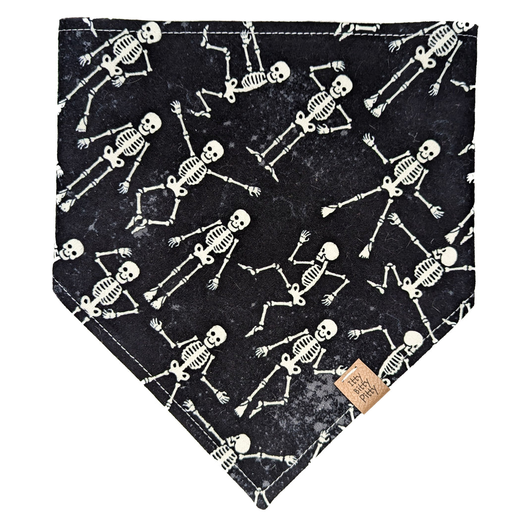 Dancing Skeletons Pet Bandana - GLOW IN THE DARK