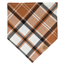 Load image into Gallery viewer, Neutral Fall Plaid Pet Bandana
