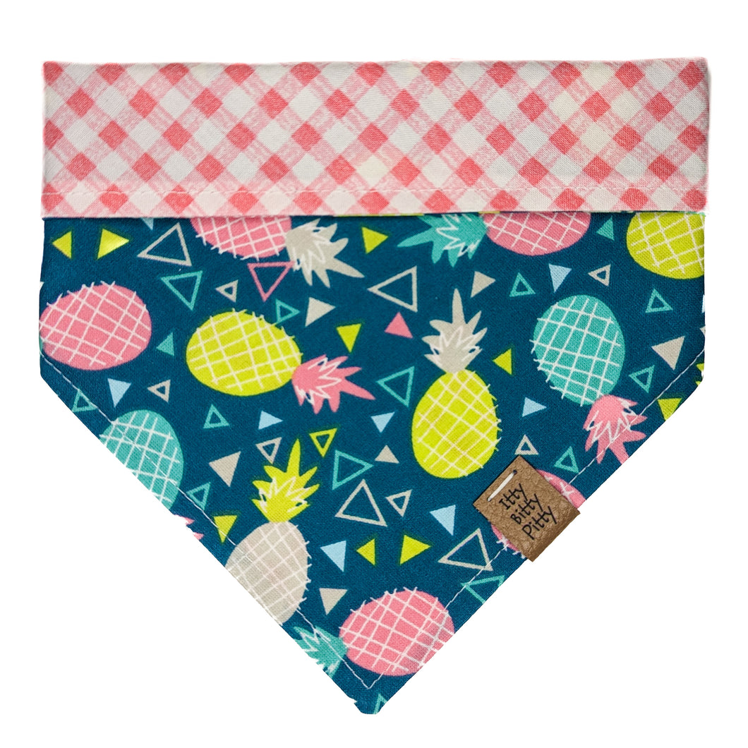 Retro Pineapples Pet Bandana