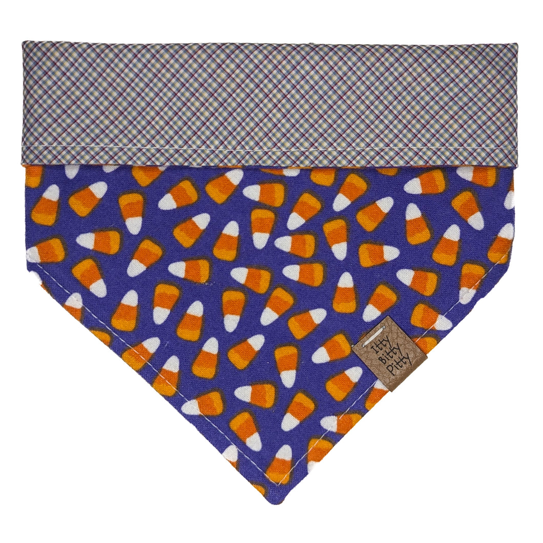 Purple Candy Corn Pet Bandana