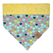 Load image into Gallery viewer, Sweet Tart Hearts Pet Bandana
