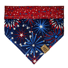 Load image into Gallery viewer, Fireworks (Cotton) Pet Bandana
