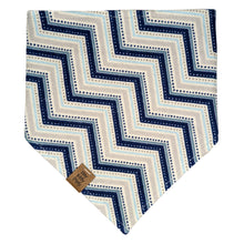 Load image into Gallery viewer, Navy Anchors Pet Bandana
