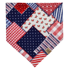 Load image into Gallery viewer, USA Patchwork Pet Bandana
