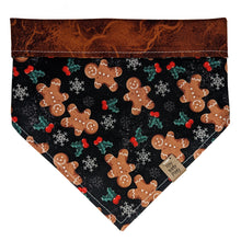 Load image into Gallery viewer, Gingerbread Man Pet Bandana
