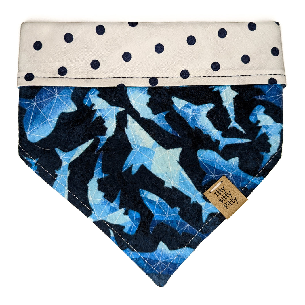 Geometric Sharks Pet Bandana