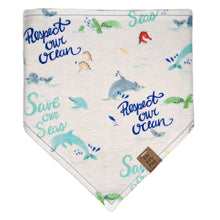 Load image into Gallery viewer, Protect Our Ocean Pet Bandana
