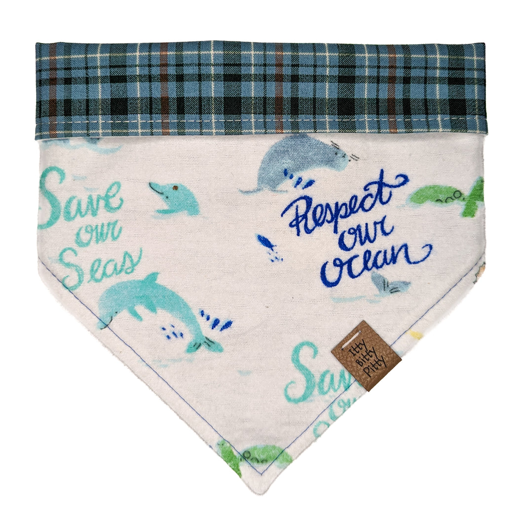 Protect Our Ocean Pet Bandana