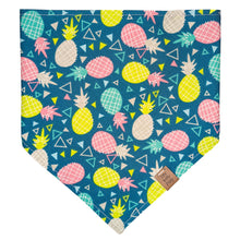 Load image into Gallery viewer, Retro Pineapples Pet Bandana
