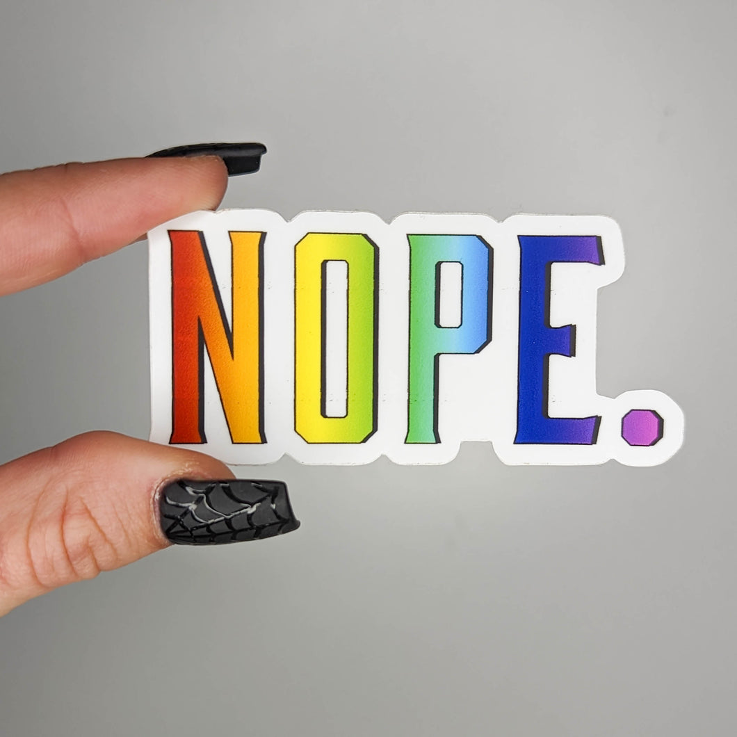 NOPE Sticker